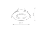 Įmontuojamas šviestuvas HELIOS LED 5W