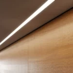Užglaistomas LED profilis Hiro, juodas 3m