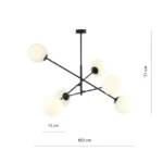 Lubinis šviestuvas LINEAR 6 Baltas 1169/6