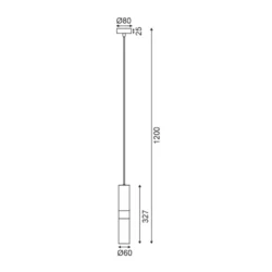 Pakabinamas LED šviestuvas DA VINCI, Baltas, HM851P6WH