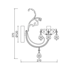 Pakabinamas LED šviestuvas SARTO, Bronzinis, TNK854533P