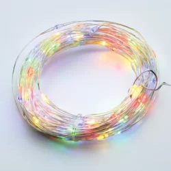 100 LED GIRLIANDA, RGB, IP44, 10m+3m