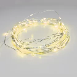 100 LED GIRLIANDA, Geltona, IP44, 10m+3m