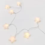 LED Girlianda PLASTIC STARS, 3000K, IP20, 3xAA, 135+30cm