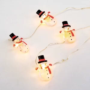 LED Girlianda SNOWMAN, 3000K, 140+30cm, IP20, 2xAA