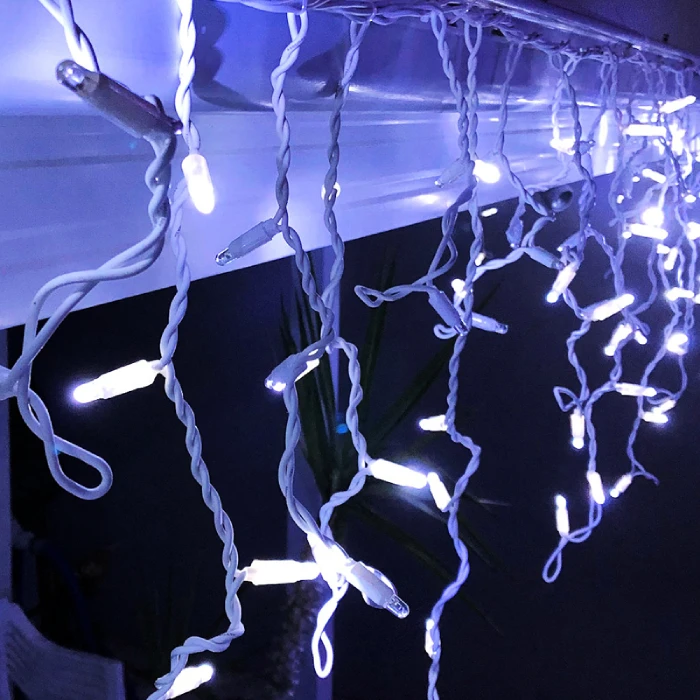 LED Girlianda CURTAIN LIGHTS, 6000K, 300x60cm, IP65, 1,5M