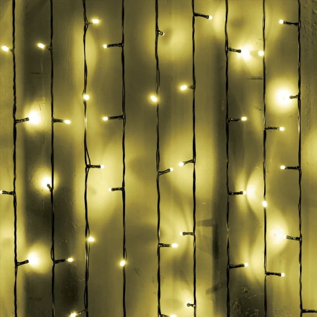 LED Girlianda CURTAIN LIGHTS, 3000K, 200x100cm, IP44, 1.5M