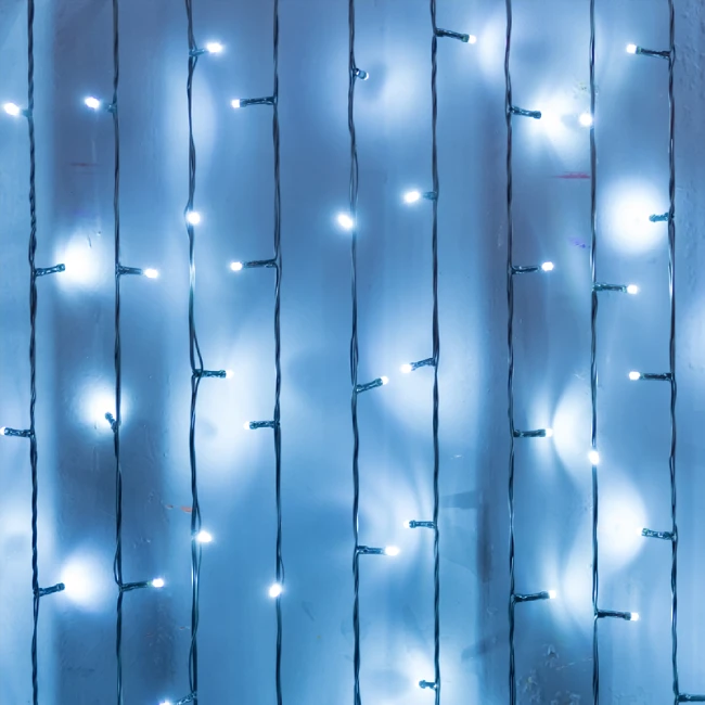 LED Girlianda CURTAIN LIGHTS, 6000K, 200x100cm, IP44, 1.5M