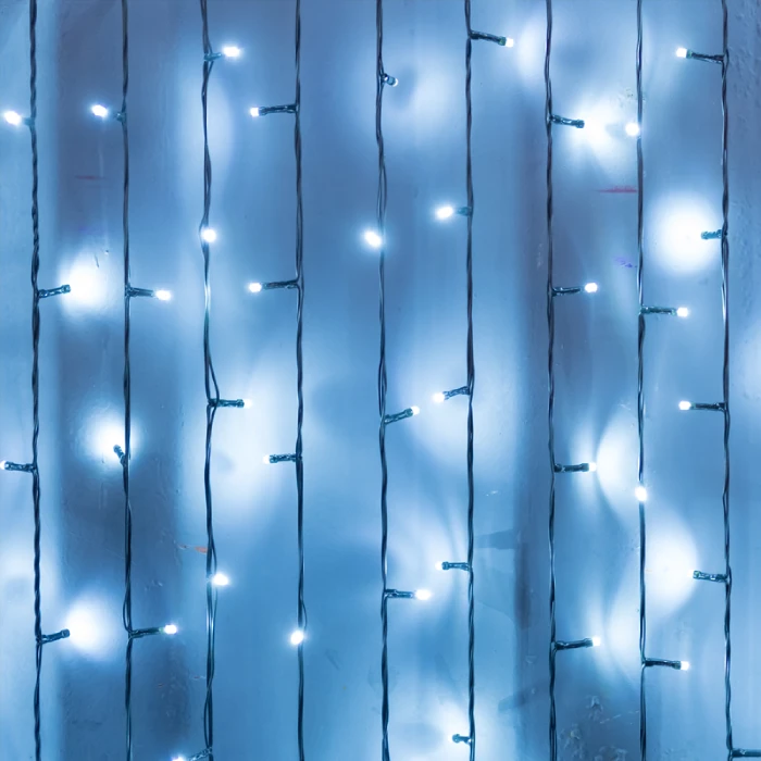 LED Girlianda CURTAIN LIGHT, 6000K, IP65, 200x100cm, 1,5M