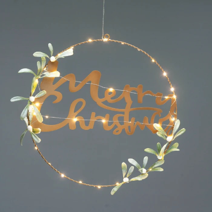 Pakabinama LED dekoracija MERRY CHRISTMAS, 3000K, IP20, ⌀40
