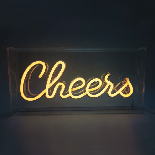 LED Neoninis užrašas "Cheers", 30x4,6x15cm, IP20, 2M
