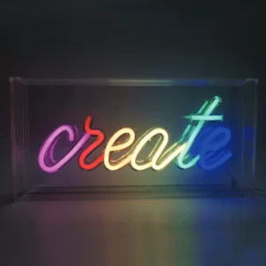 LED Neoninis užrašas "create", 30x4,6x15cm, IP20, 2M