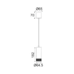 Pakabinamas LED šviestuvas MEGATRON2, Juodas, YL11P118BK