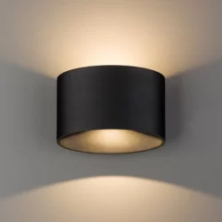 Sieninis lauko šviestuvas ELLIPSES LED BLACK IP54 8182