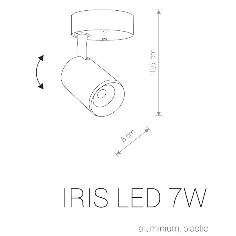 Akcentinis šviestuvas IRIS LED 7W