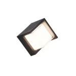 8W Sieninis lauko LED šviestuvas PUNO, 3000K, IP54, Matinis juodas, R27026132