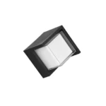 8W Sieninis lauko LED šviestuvas PUNO, 3000K, IP54, Matinis juodas, R27026132