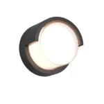 8W Sieninis lauko LED šviestuvas PUNO, 3000K, IP54, Matinis juodas, R27036132