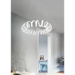 33W Pakabinamas LED šviestuvas CURL, 4000K, DIMM, Matinis baltas, 325110131