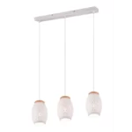 Pakabinamas LED šviestuvas BIDAR, Matinis baltas, R31573031