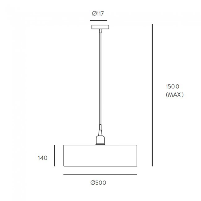Pakabinamas LED šviestuvas OPEN, Baltas, C1024