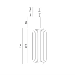 6W Pakabinamas LED šviestuvas ELMA, 2700K, DIMM TRIAC, Sendinto aukso, C1312/S/ORO