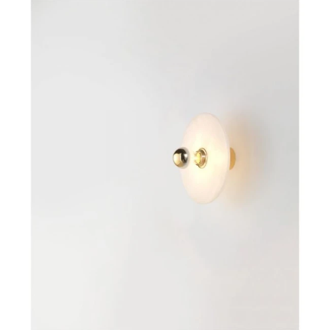 Sieninis LED šviestuvas ALBA, Baltas, 1096/25 + A1053/5/ORO