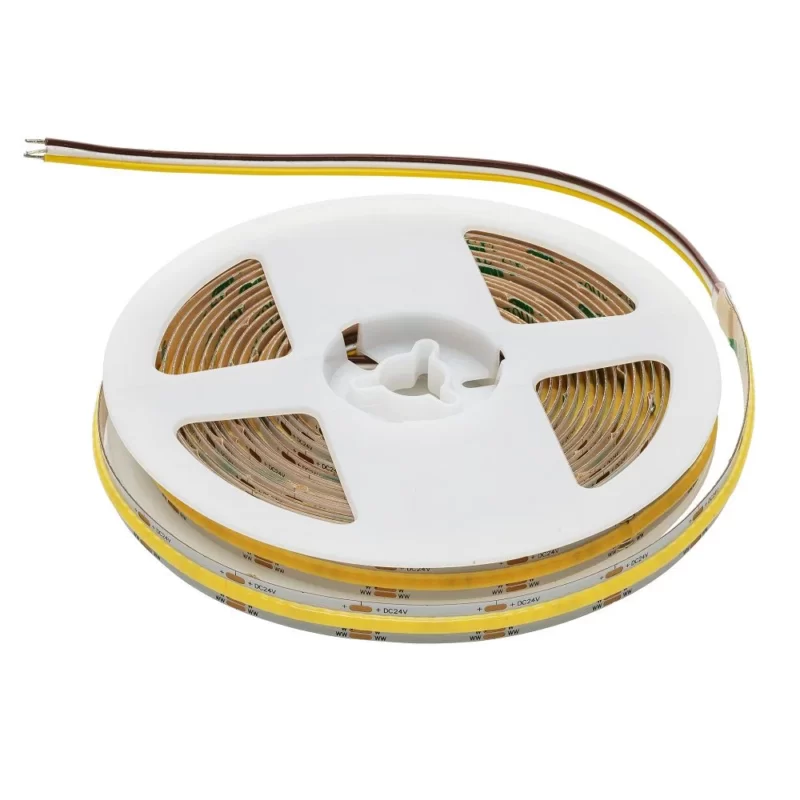 23W 24V 2700K-6500K COB608 CCT LED juosta Lemlux IP20, 1m