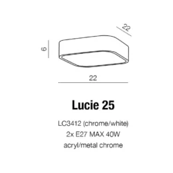 Lubinis šviestuvas LUCIE 25 IP44