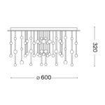 Lubinis šviestuvas ARMONY PL Ø60 TRIAC 315805