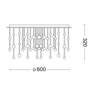 Lubinis šviestuvas ARMONY PL Ø60 TRIAC 315805