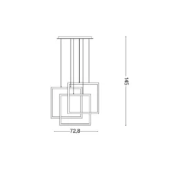 Pakabinamas šviestuvas FRAME SP QUADRATO 269375