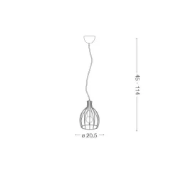 Pakabinamas šviestuvas AMPOLLA-2 SP1 148151