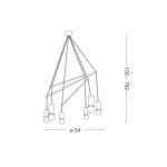 Pakabinamas šviestuvas POP SP6 158815