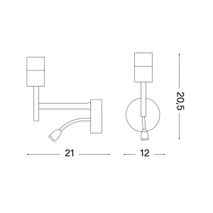 Sieninis šviestuvas SET UP MAP2