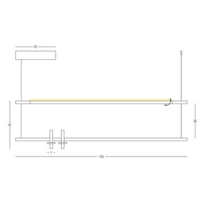 20W Lubinis šviestuvas MONA, 3000-6000K, RGBW, DIMM, Juodas, R65041032