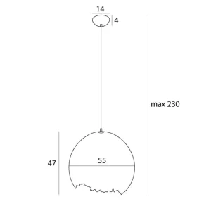 Pakabinamas šviestuvas Nest P0539