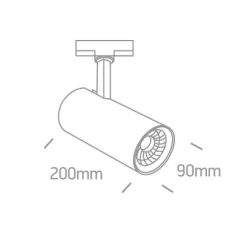 2W 3000K GU10 LED lemputė MR11/GU11 55°, šiltai balta