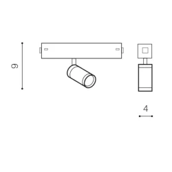 10W 230V magnetinis šviestuvas Makita sistemai Beta AZ5200