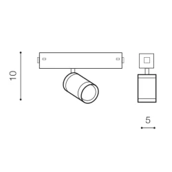 10W magnetinis šviestuvas Optica sistemai Beta AZ5198