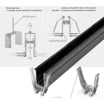 230V Įmontuojama magnetinė sistema Beta 2m