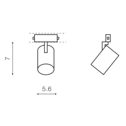 10W 230V magnetinis šviestuvas Makita sistemai Beta AZ5200