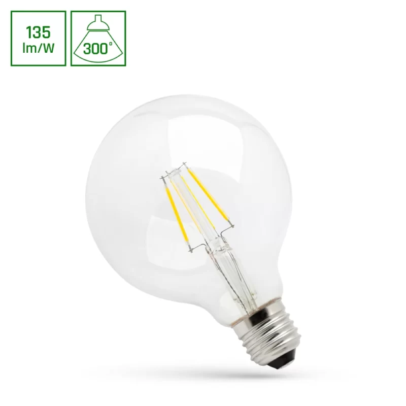 8.5W 2700K E27 LED lemputė COG dimeriuojama, šiltai balta