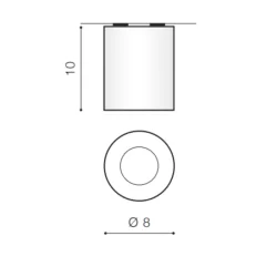 10W 230V magnetinis šviestuvas Makita sistemai Beta AZ5200