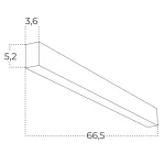 Lubinis šviestuvas Linelio points 67 CCT DIMM AZ5668