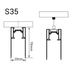 12W Magnetinės sistemos šviestuvas 5391 M35 4000K