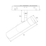 8W magnetinis šviestuvas Spotlight Zigbee M0011Z