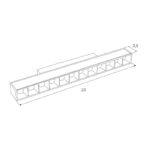 12W magnetinis šviestuvas Linear Zigbee M0004Z