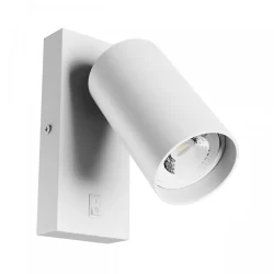 Sieninis kryptinis šviestuvas Squalla Variosa Switch baltas